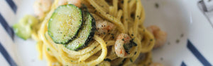 Scialatielli with shrimps and zucchini