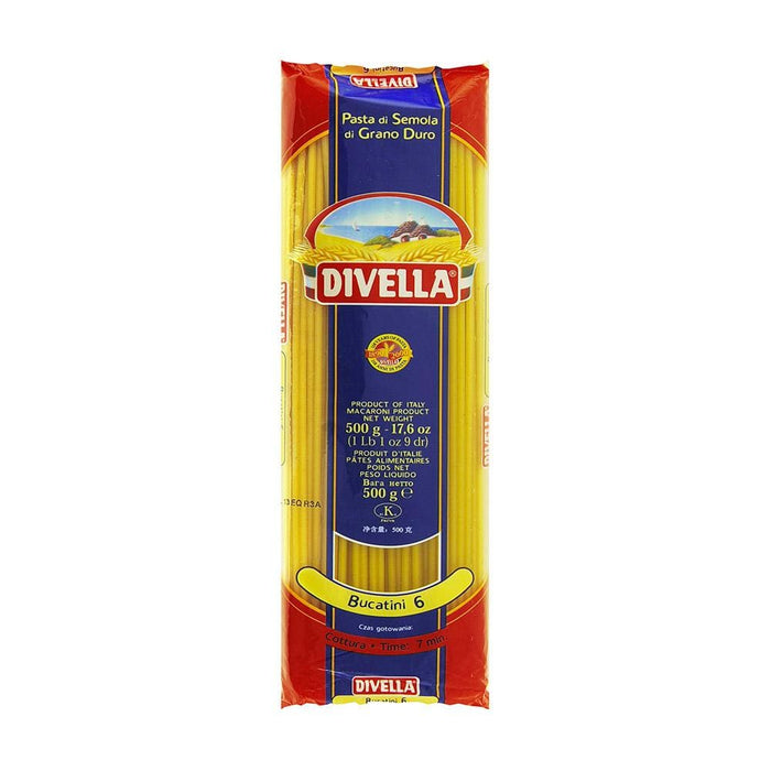 Bucatini #6 by Divella, 500g - 1.1 lb