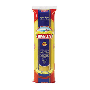 A pack of Divella Linguine 14 Pasta de Semola di Grano Guro, 500g -17.6oz