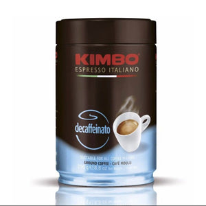 KIMBO Espresso Decaffeinato Ground TIN 250g / 8.8 oz.
