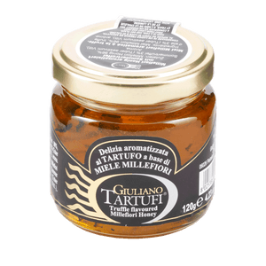 Millefiori Honey flavoured with summer truffle 120g glass jar, Giuliano Tartufi
